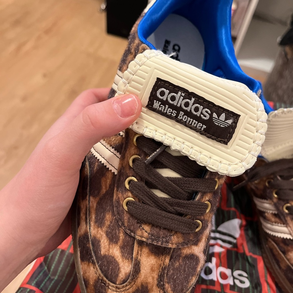 Wales Bonner, Adidas Sambas in Cheetah Print, size 8.5 - Picture 5 of 8